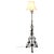 Metal Decorative Wrought Iron Telescopic Floor Lamp, 1900 For Sale - Image 7 of 7