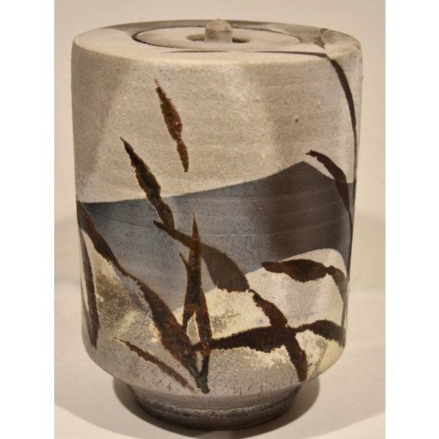 Japanese Large Japanese Raku Studio Pottery Vase, 1960s For Sale - Image 3 of 8