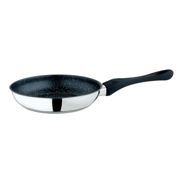 Mepra Frying Pan Fant.stone Cm20 Black Fantasia Stone 8" 18/10 Stainless Steel Non-stick Frying Pan For Sale