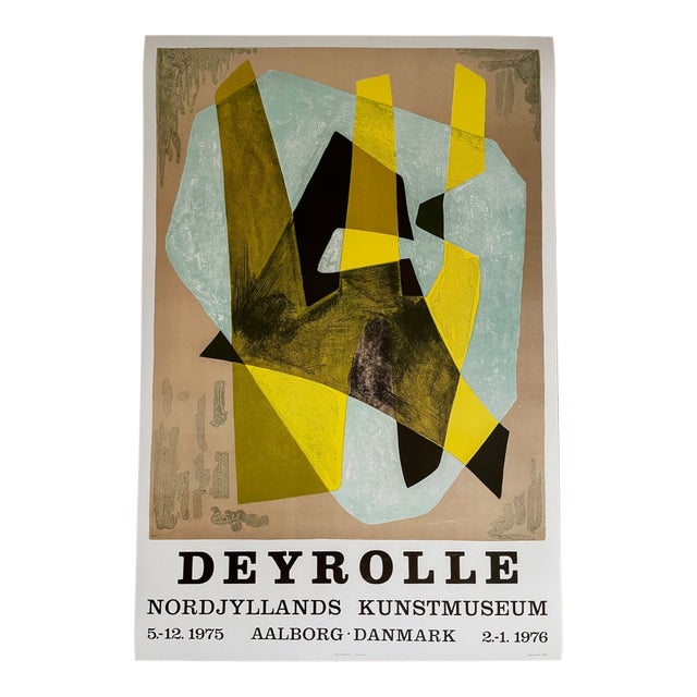 Jean Deyrolle (1911-1967), Exibition Poster From Nordjyllands Kunstmuseum, Printed in Denmark For Sale