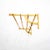 1950s Wall-Mounted Coat Rack in Brass and Bamboo, 1950s For Sale - Image 5 of 7