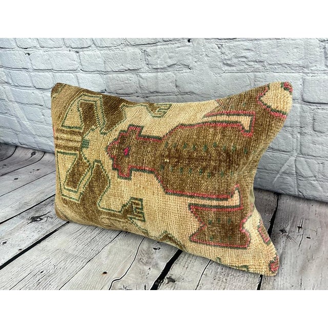 Vintage Pillow Case Turkish Rug Pillow Decorative Rug Pillow Dry cleaning only. PILLOW INSERT IS NOT INCLUDED