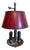 French Table Lamp in Metal and Wood For Sale