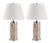 25 Inch H Shell Table Lamp in Cream - a Pair For Sale