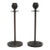 Pair Arts & Crafts Patinaed Bronze Candlesticks With Murano Glass Inserts C1920 For Sale