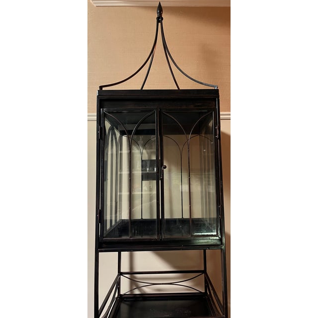 Early 21st Century Victorian Gothic Revival Floor-Standing Terrarium Wardian Glass Plant Conservatory For Sale - Image 5 of 12
