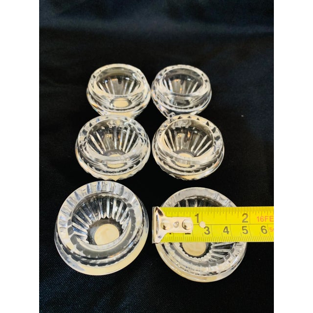 Early 20th Century Wedgwood Irish Crystal Salt Cellars - Set of 6 For Sale - Image 10 of 12