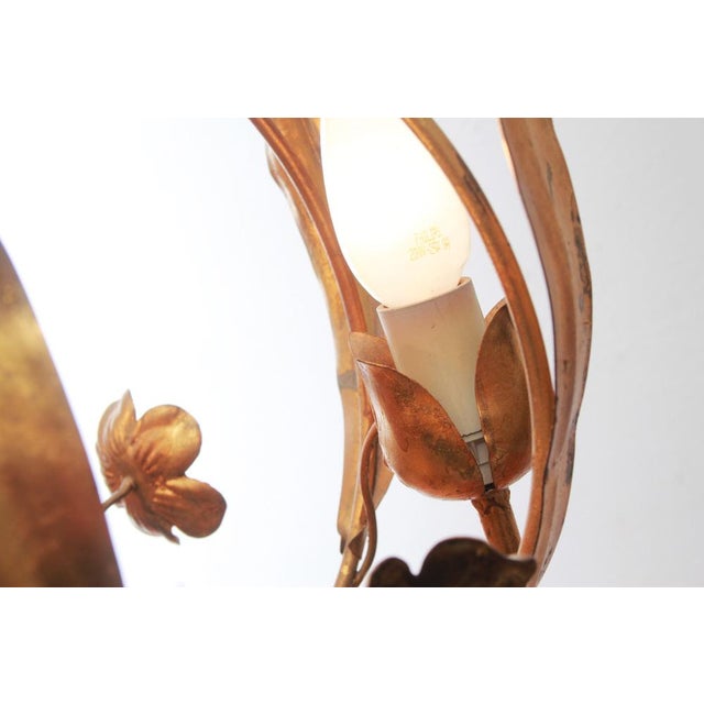 Hollywood Regency Golden Hanging Lamp attributed to Hans Kögl, 1970s For Sale - Image 13 of 16