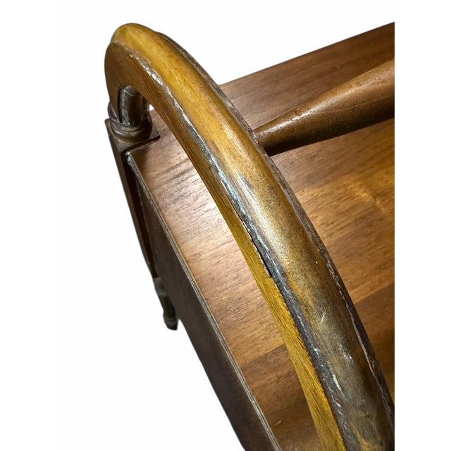 Traditional Elegant Vintage Humidor Cabinet, Copper Lined Stand For Sale - Image 3 of 7