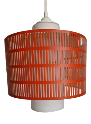 Vintage Coral Metal Pendant Light, 1960s