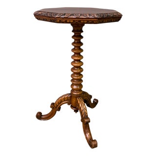 Anglo Indian Tripod Wine Table in Rosewood, 1865 For Sale