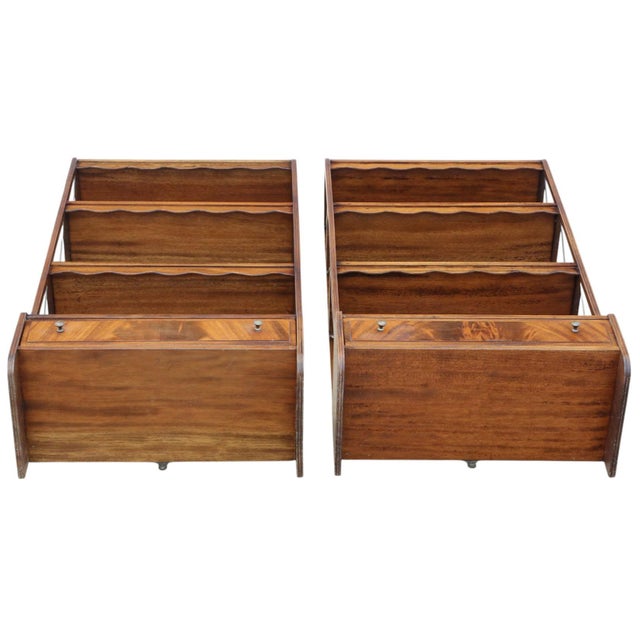 Vintage Mahogany Bookcases, 1980s, Set of 2 For Sale - Image 10 of 11