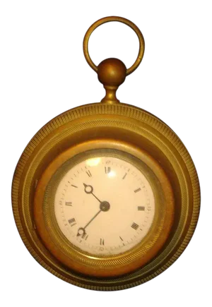 19th Century French Empire Small Scale Cartel Wall Clock