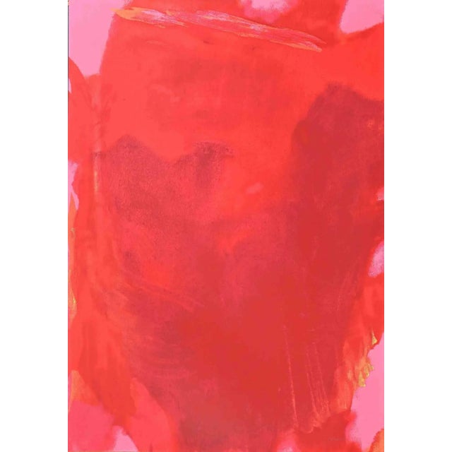 Contemporary Italo Bressan, The Visible of the Invisible: Red Composition, 1989, Silkscreen For Sale - Image 3 of 3