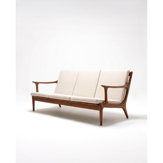 Three-Seater Bench by Edvard Valentinsen for Fraska, 1960 For Sale - Image 4 of 10