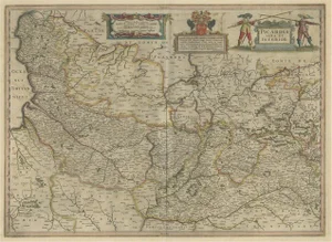 Antique Map of the Picardy Region of France, 1657