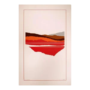 Richard Kozlow Reflection Signed Modernist Serigraph 51/100 Unframed 1980s
