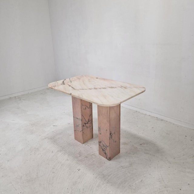 Italian Marble Side Table, 1980s For Sale - Image 4 of 14