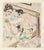 Erotic is an original etching by Chas Laborde in the 1920s. This original print is hand-colored in watercolor. In very...