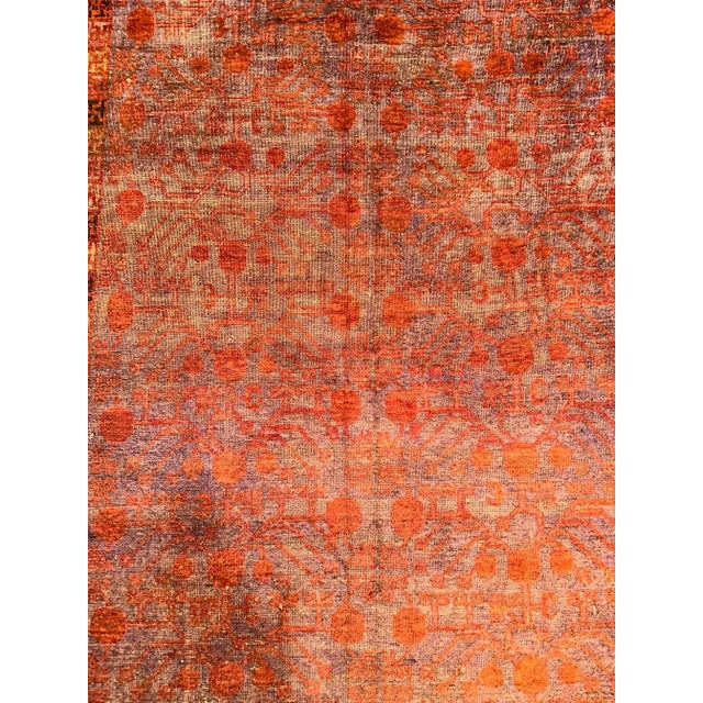 Late 19th Century Late-19th Century Khotan Samarkand Rug For Sale - Image 4 of 5