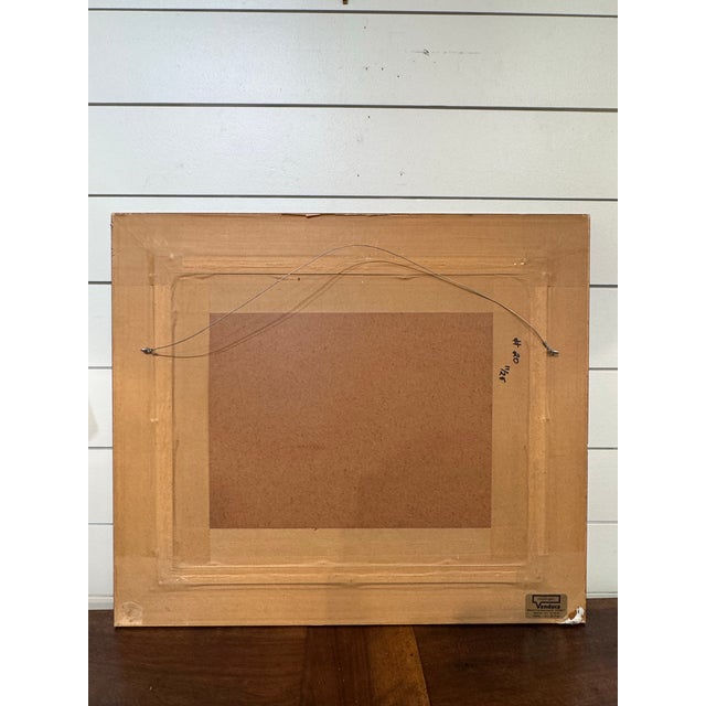 Blue 20th Century Dutch Village Oil on Canvas For Sale - Image 8 of 8