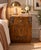 Art Deco Walnut Dressing Table Set with Marble Top and Bedside Table, 1930s, Set of 2 For Sale - Image 14 of 15