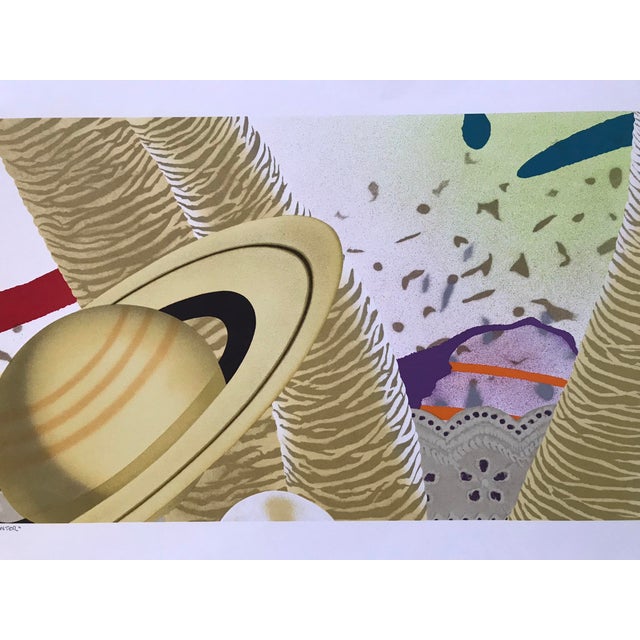 Postmodern Original Vintage Lithograph by Michael Knigin, "Casual Encounter", #10/300, Signed, 1980 For Sale - Image 3 of 9
