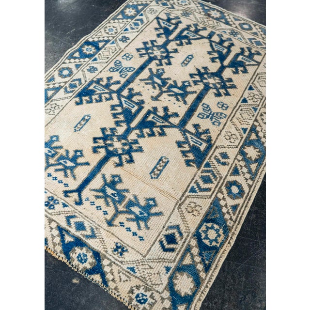 Textile Turkish Vintage Rug 2'4" x 3'3" #21312 For Sale - Image 7 of 8