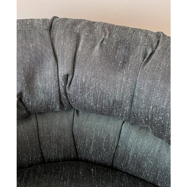 Textile Vintage Baughman for Drexel Barrel Back Parson Chairs Pair 1970's For Sale - Image 7 of 7