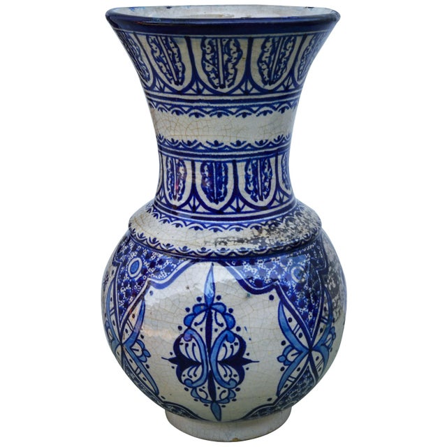 Ceramic Moorish Ceramic Vase For Sale - Image 7 of 11