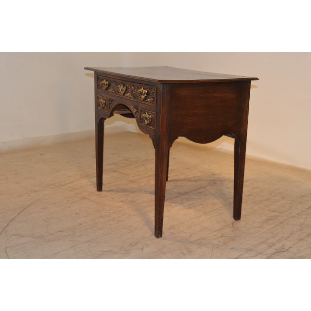Traditional 18th C English Oak Lowboy For Sale - Image 3 of 7