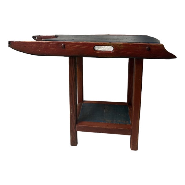 Vintage Ski-Inspired Serving Trolley/ Alpine Sled Bar Cart For Sale