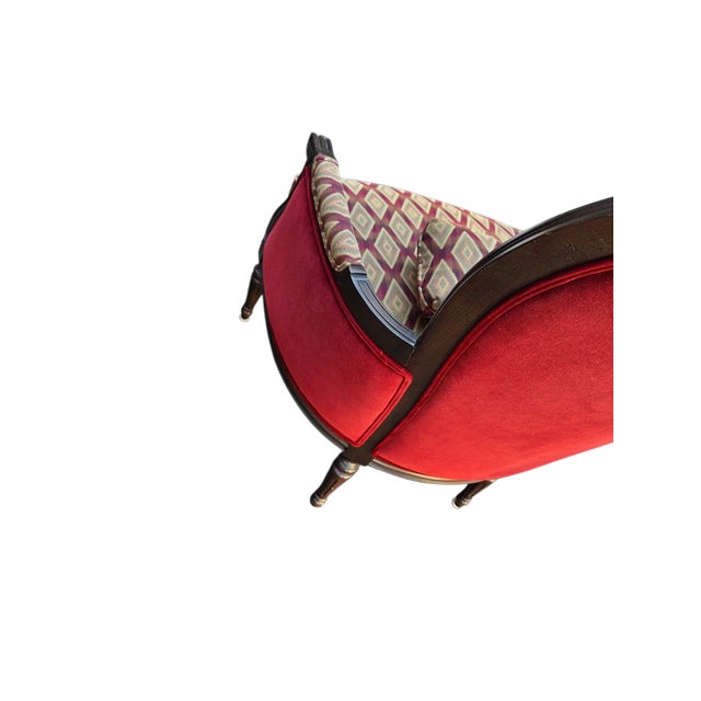 1990s Ethan Allen Custom Suzette Bergere Lounge Chair French Living Room Armchair For Sale - Image 12 of 14