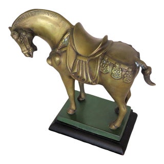 Heavy Brass Tang Dynasty Style War Horse For Sale