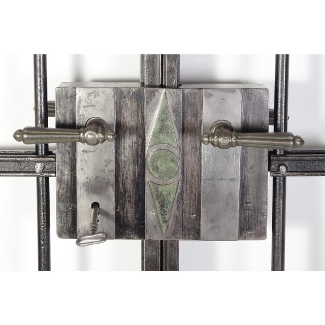 Antique Iron Wrought Double Doors, 1880s For Sale - Image 13 of 14