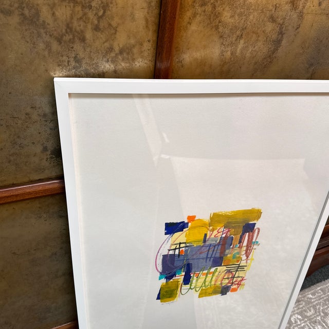 Isabel Wyatt "Blue Bee Bop" Original Painting, Signed For Sale - Image 11 of 12