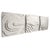 Create a calming focal point with this plaster triptych wall art, featuring three 24" x 24" panels that come together to...