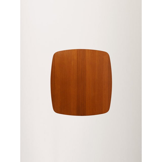 Swedish Square Teak Dining Table, 1960s For Sale - Image 9 of 10