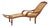 Sculptural Colonial Chaise Lounge in Wood and Webbing, 1930s For Sale