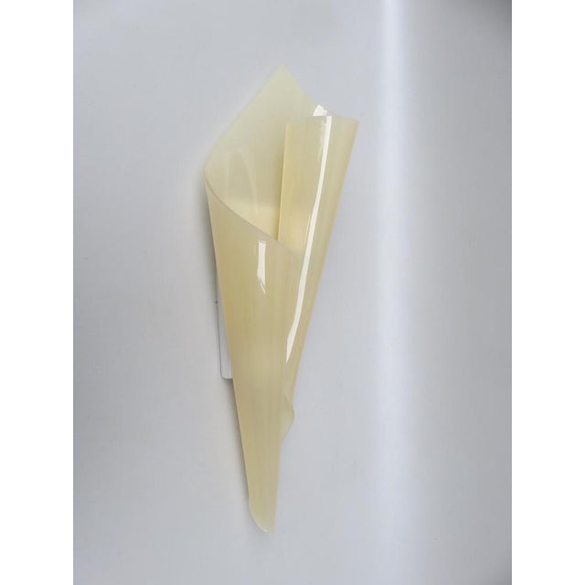 Plastic Big Acrylic Glass Wall Lights by Hanns Hoffmann for Hl-Leuchten, 1960s, Set of 2 For Sale - Image 7 of 18