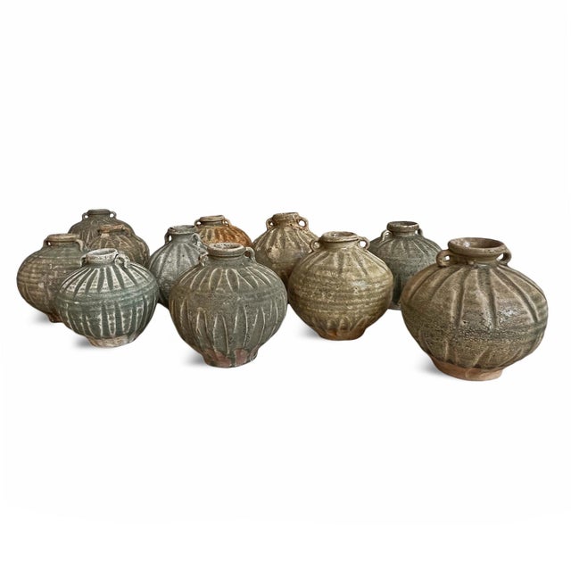 Antique Small Ocean Earthware Pot/Vase For Sale In Los Angeles - Image 6 of 8