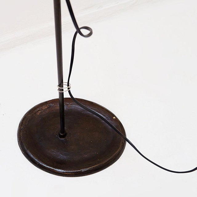 Adjustable Wrought Iron Floor Lamp For Sale - Image 6 of 15