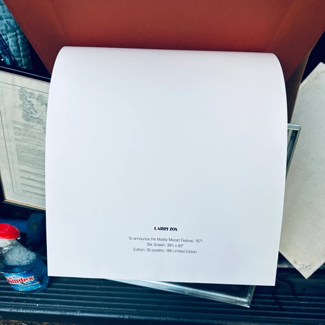 Red 1972 Larry Zox 3rd International University Choral Festival Lincoln Center for the Performing Arts Poster For Sale - Image 8 of 10