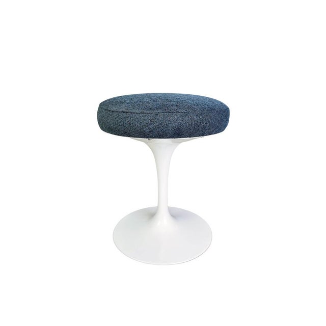 Blue Tulip Stool by Eero Saarinen for Knoll International For Sale - Image 8 of 8