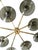 Not Yet Made - Made To Order 21st Century Dieci Polished Brass Smoky Bubbles Murano Flush Mount by Fabio LTD For Sale - Image 5 of 6