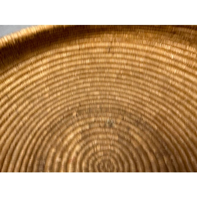19th Century Antique 19th Century Native American Pima Hand Woven Wicker Basket Indian For Sale - Image 5 of 12