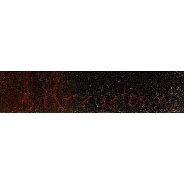 Mid 20th Century Sue Krzyston O/C Painting, the Traditional Way For Sale - Image 4 of 6