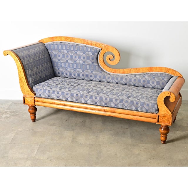 Brown Swedish 19th Century Biedermeier Chaise For Sale - Image 8 of 10
