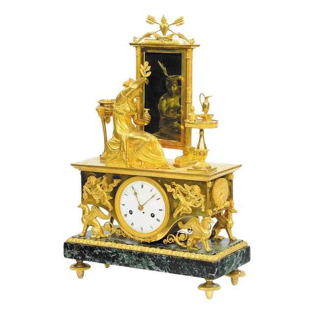 The Toilet of Psyche Clock by André-Antoine Ravrio, 1810 For Sale