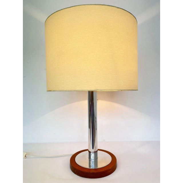 Beige Large Mid-Century Table Lamp, Germany, 1960s For Sale - Image 8 of 10